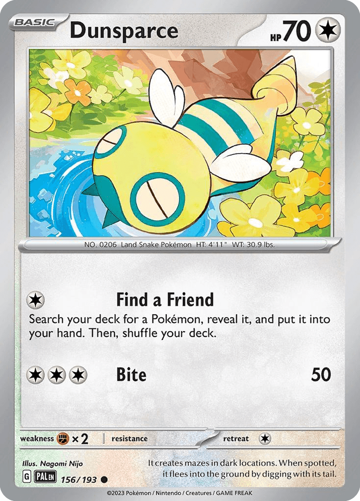 Dunsparce Pokémon card