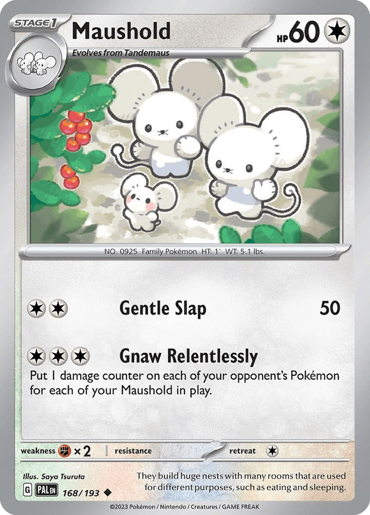 Maushold Pokémon card