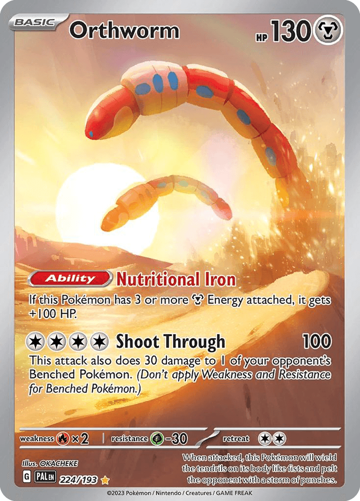 Orthworm Pokémon card