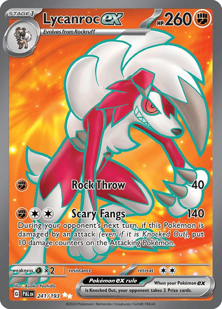 Lycanroc ex illustrated by Ayaka Yoshida