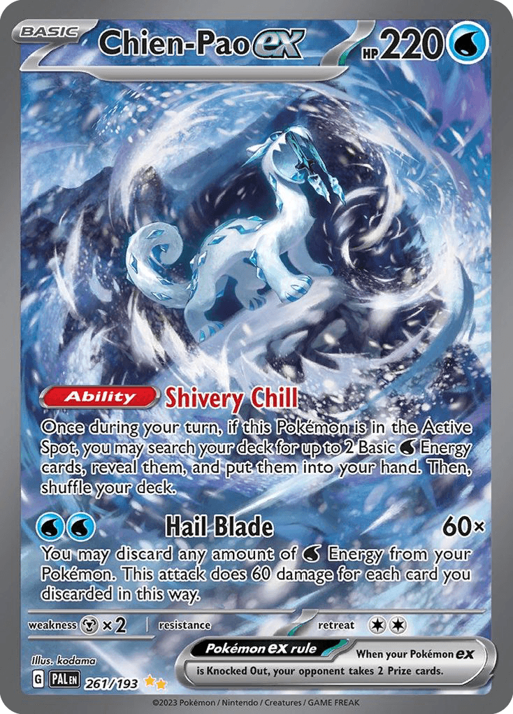Chien-Pao ex Pokémon card