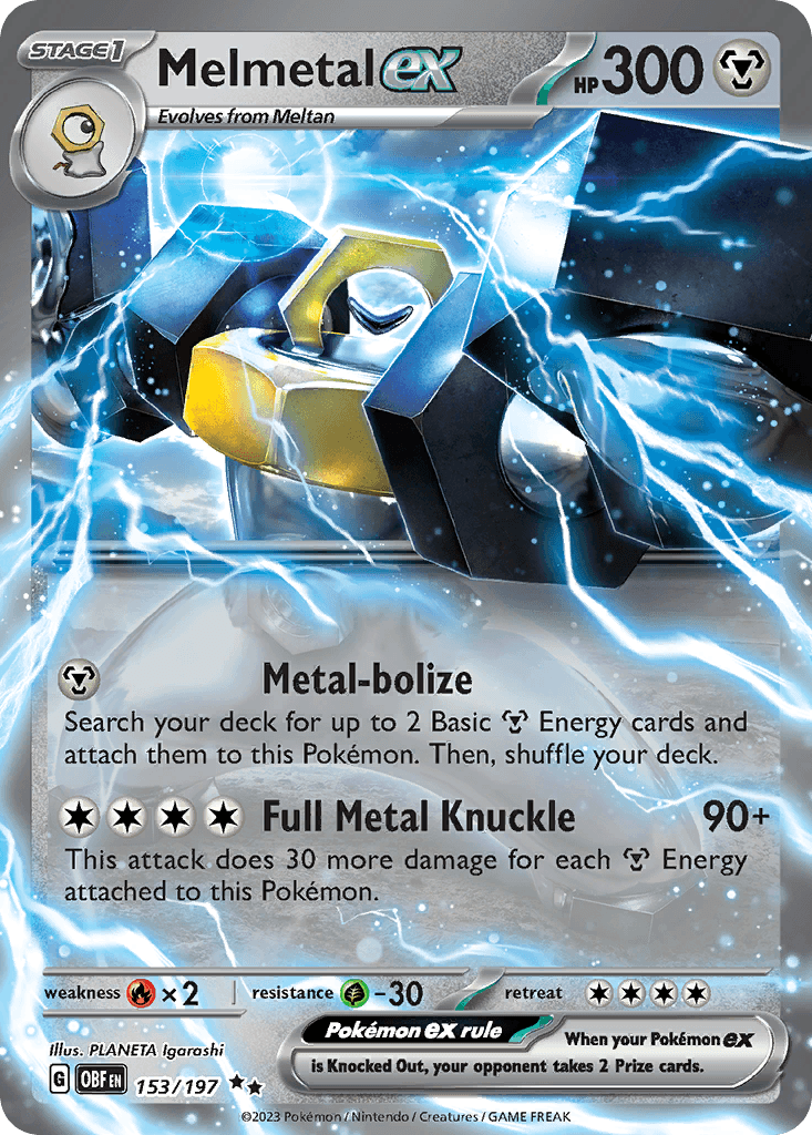 Melmetal ex Pokémon card