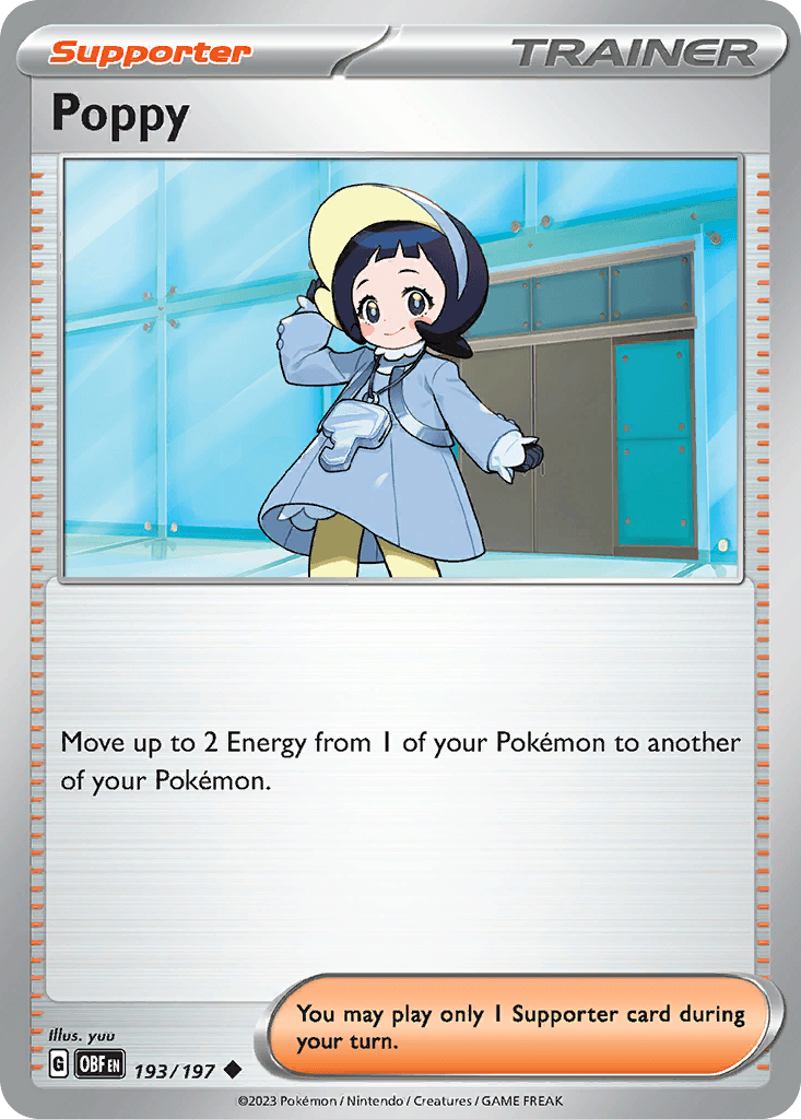 Poppy Pokémon card