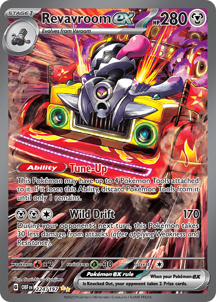 Revavroom ex Pokémon card
