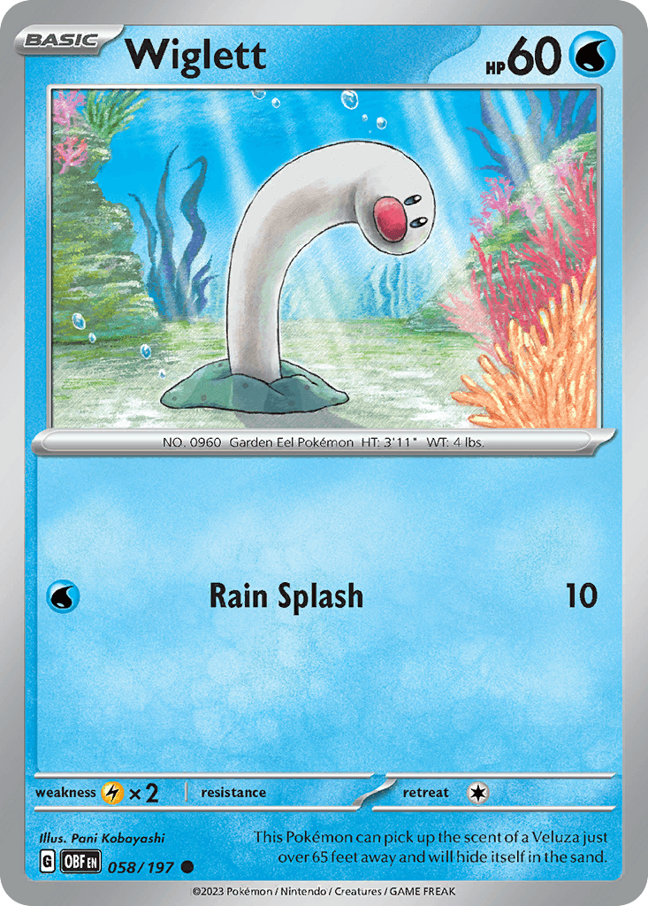 Wiglett Pokémon card