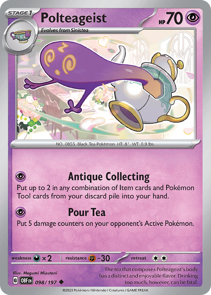Polteageist Pokémon card