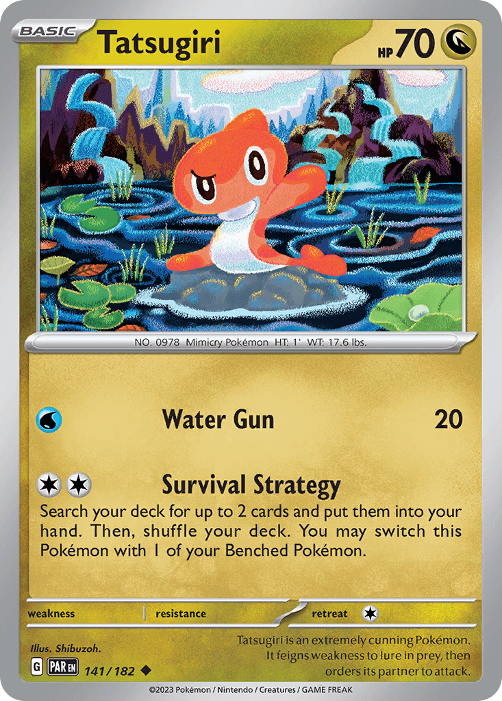Tatsugiri Pokémon card