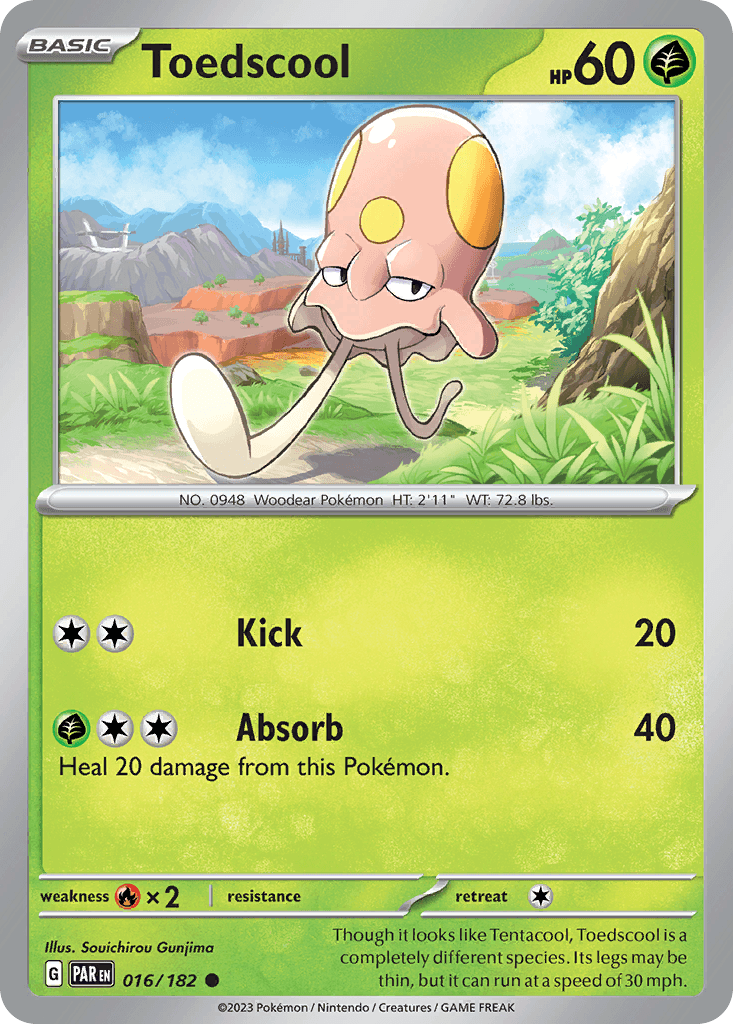 Toedscool Pokémon card