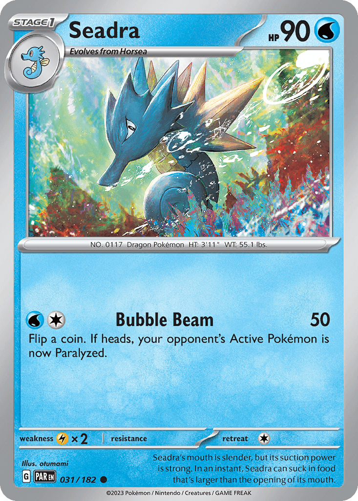 Seadra Pokémon card
