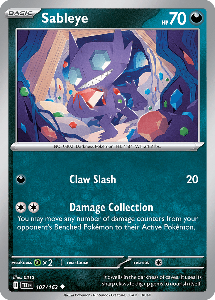 Sableye Pokémon card