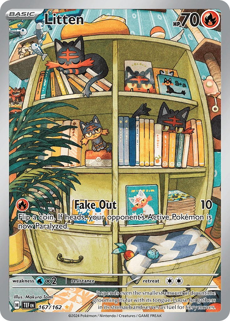 Litten Pokémon card