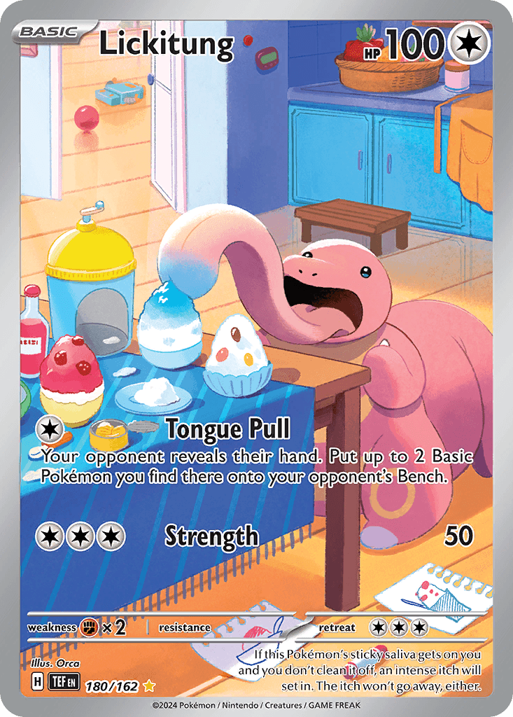 Lickitung Pokémon card