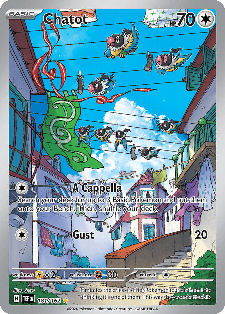 Chatot Pokémon card