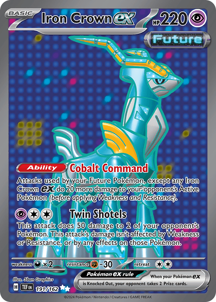 Iron Crown ex Pokémon card