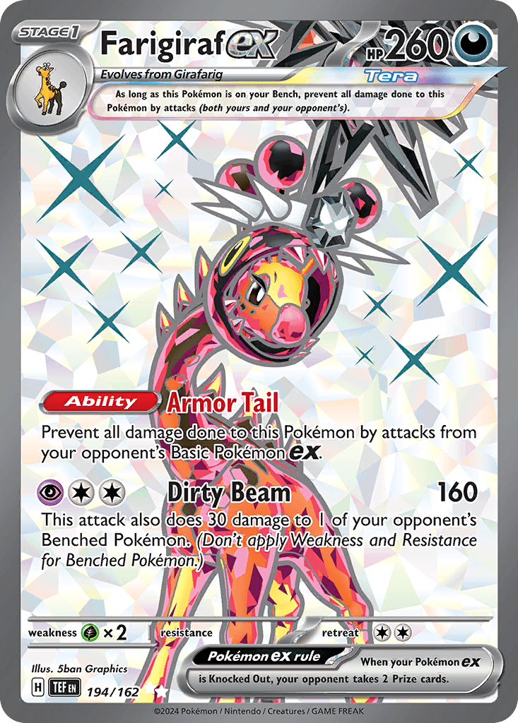 Farigiraf ex Pokémon card