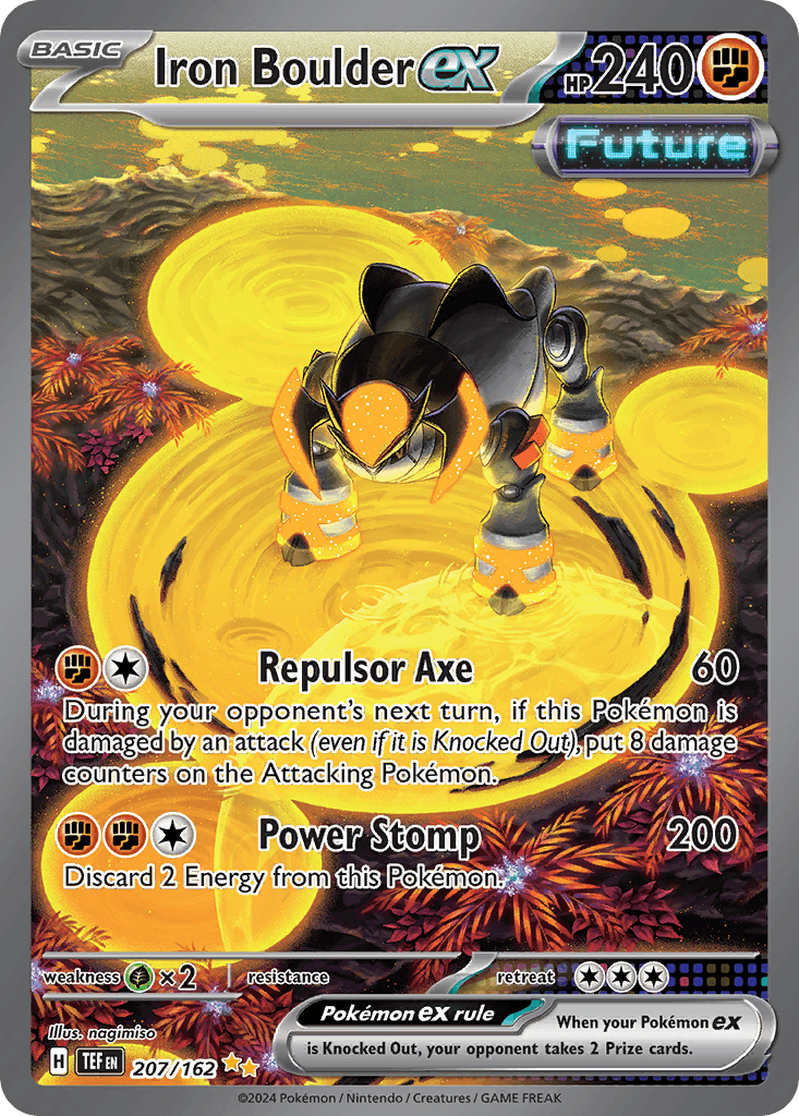 Iron Boulder ex Pokémon card