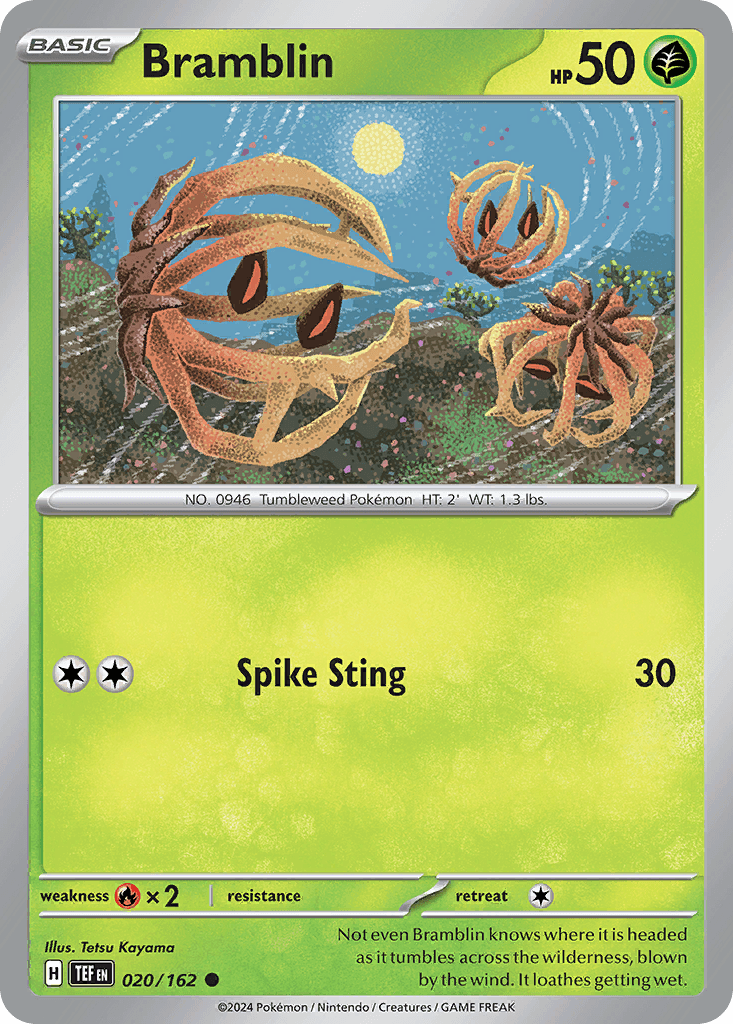 Bramblin Pokémon card