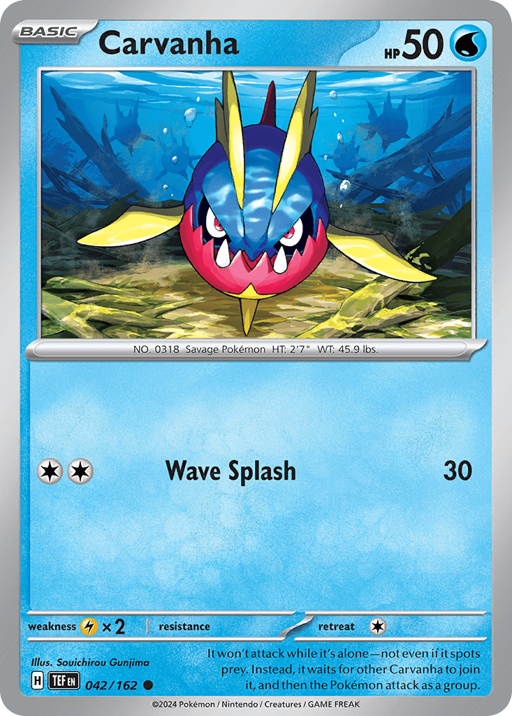 Carvanha Pokémon card