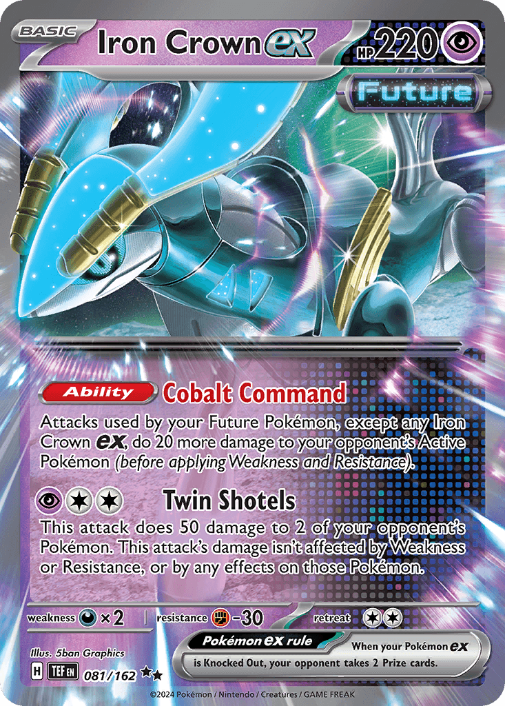 Iron Crown ex Pokémon card