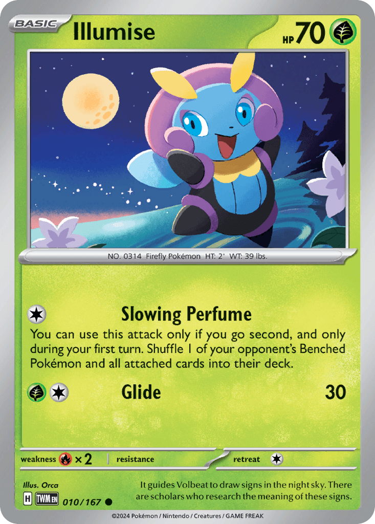 Illumise Pokémon card