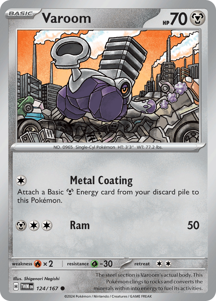 Varoom Pokémon card