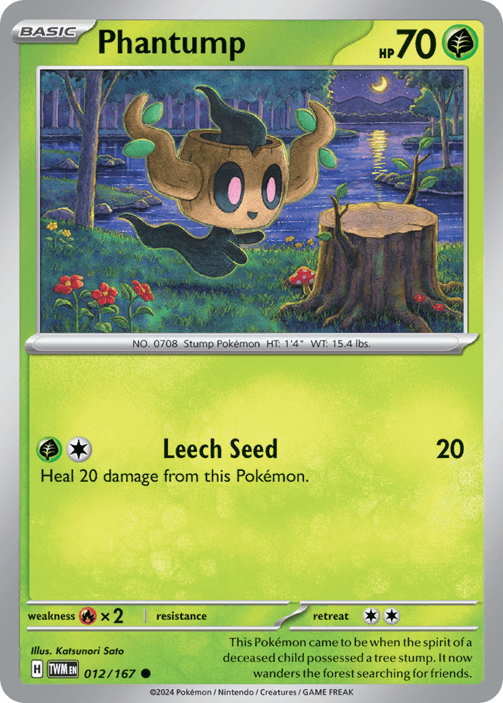 Phantump Pokémon card