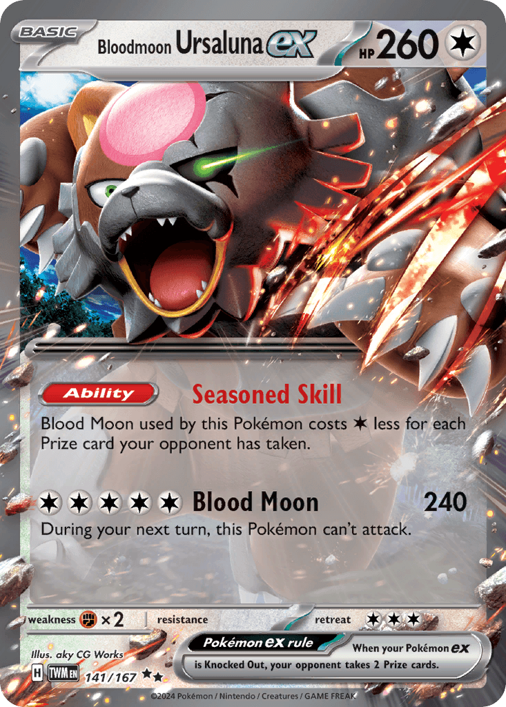 Bloodmoon Ursaluna ex — Double Rare
