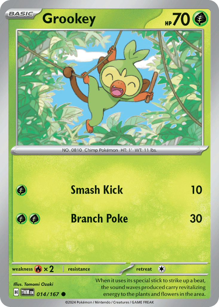 Grookey Pokémon card