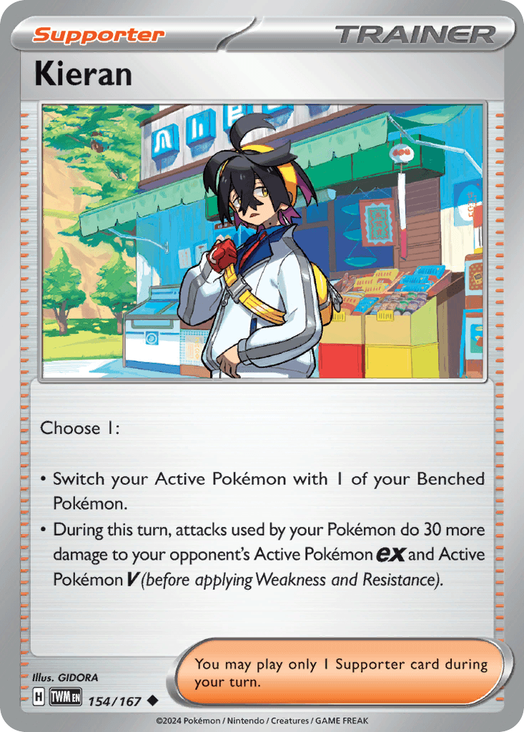 Kieran Pokémon card