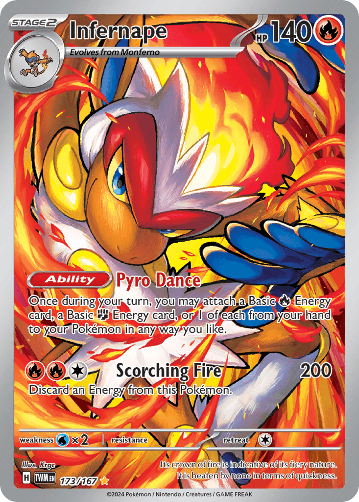 Infernape Pokémon card