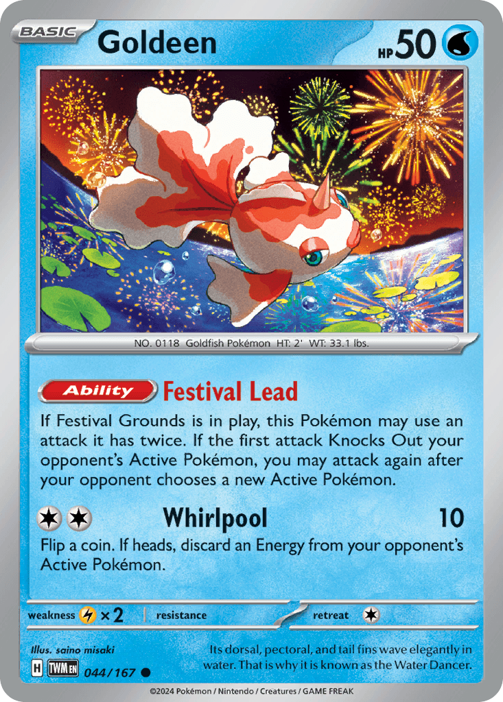 Goldeen Pokémon card