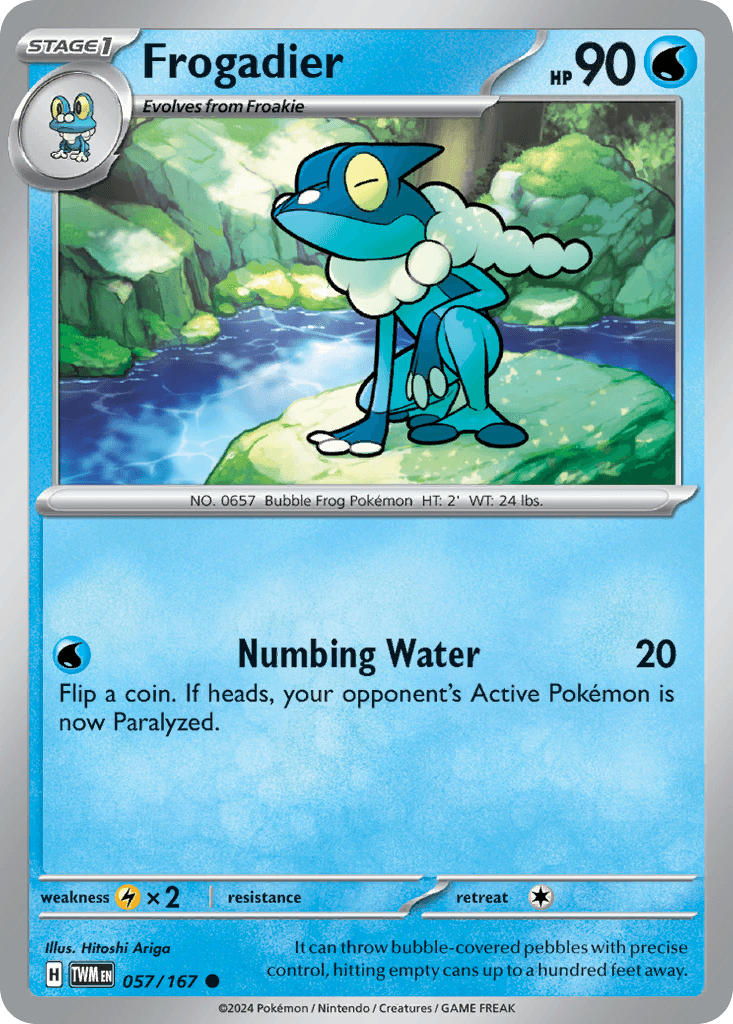 Frogadier illustrated by Hitoshi Ariga
