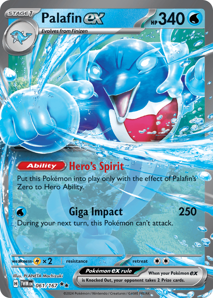 Palafin ex Pokémon card
