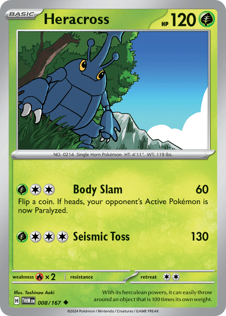 Heracross Pokémon card