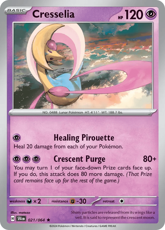 Cresselia Pokémon card