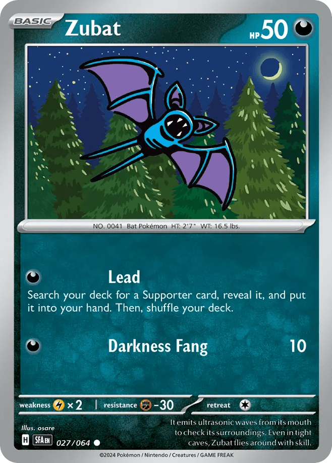 Zubat Pokémon card