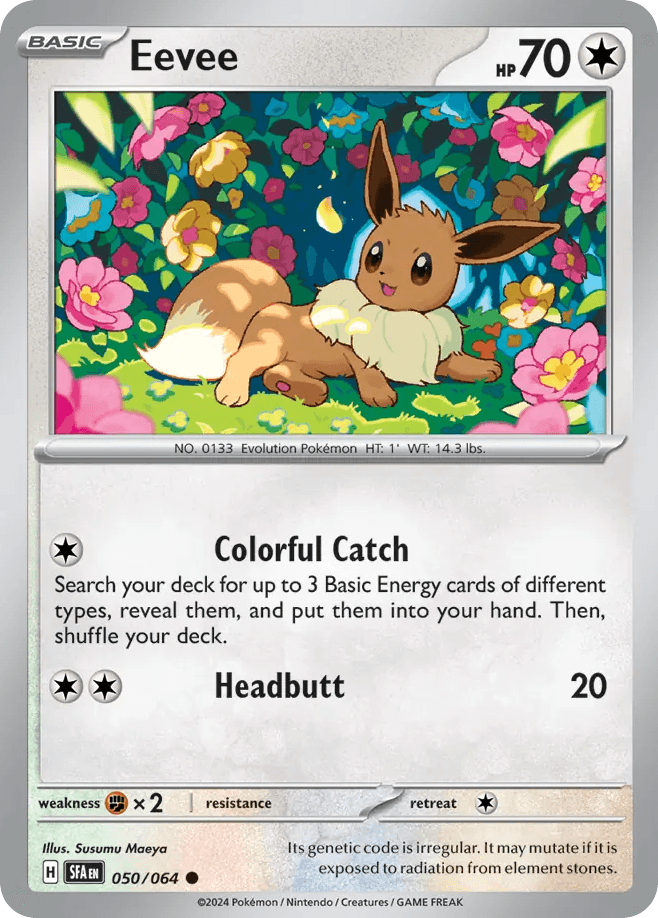 Eevee Pokémon card