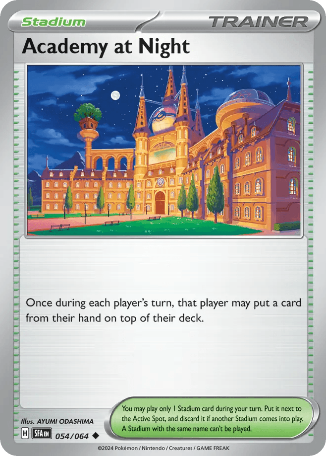 Academy at Night Pokémon card
