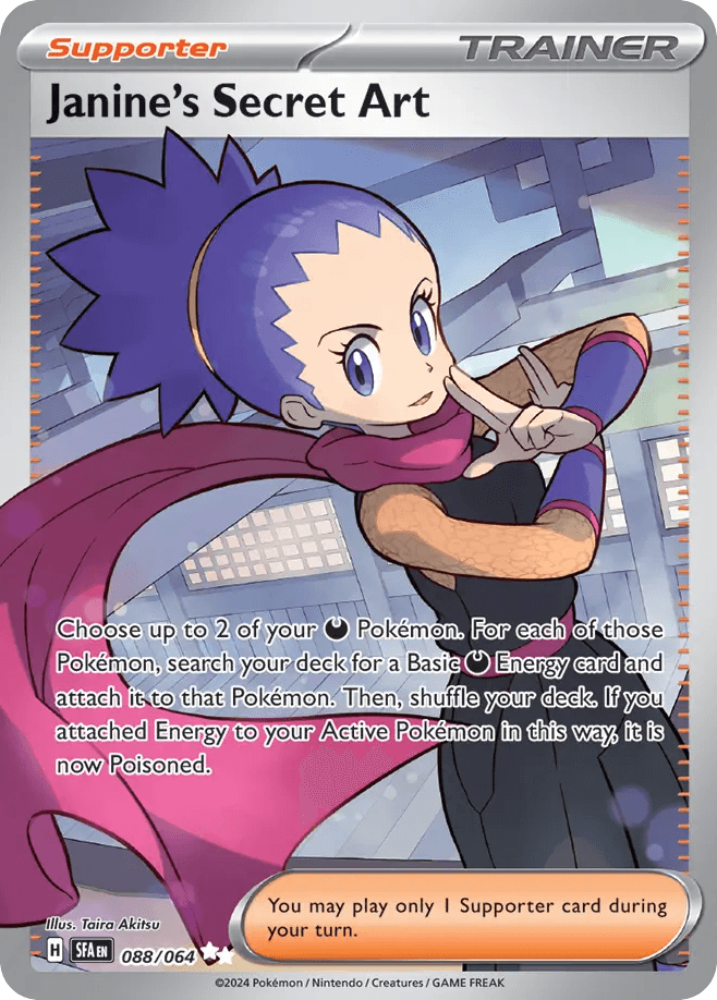 Janine's Secret Art Pokémon card