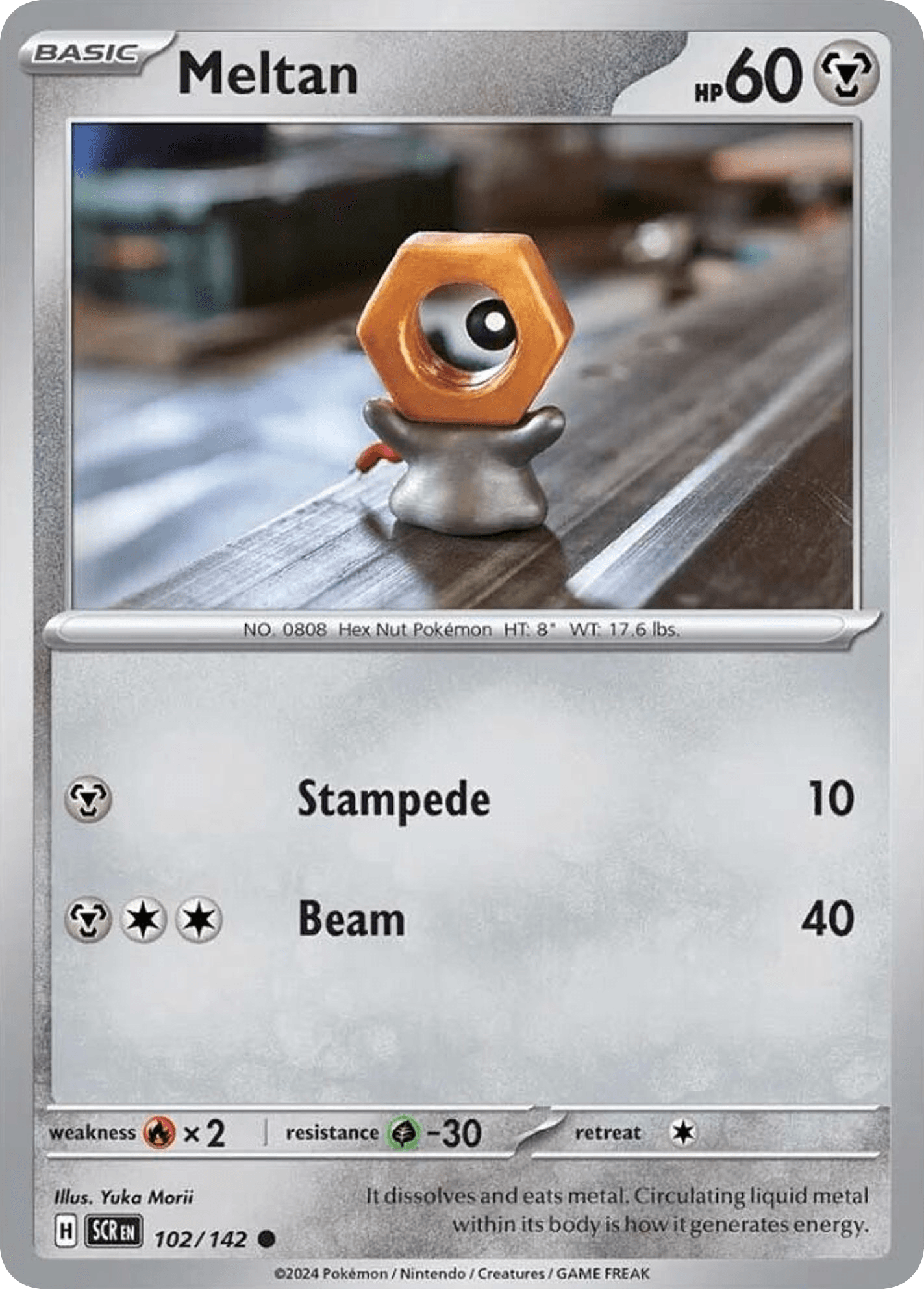 Meltan Pokémon card