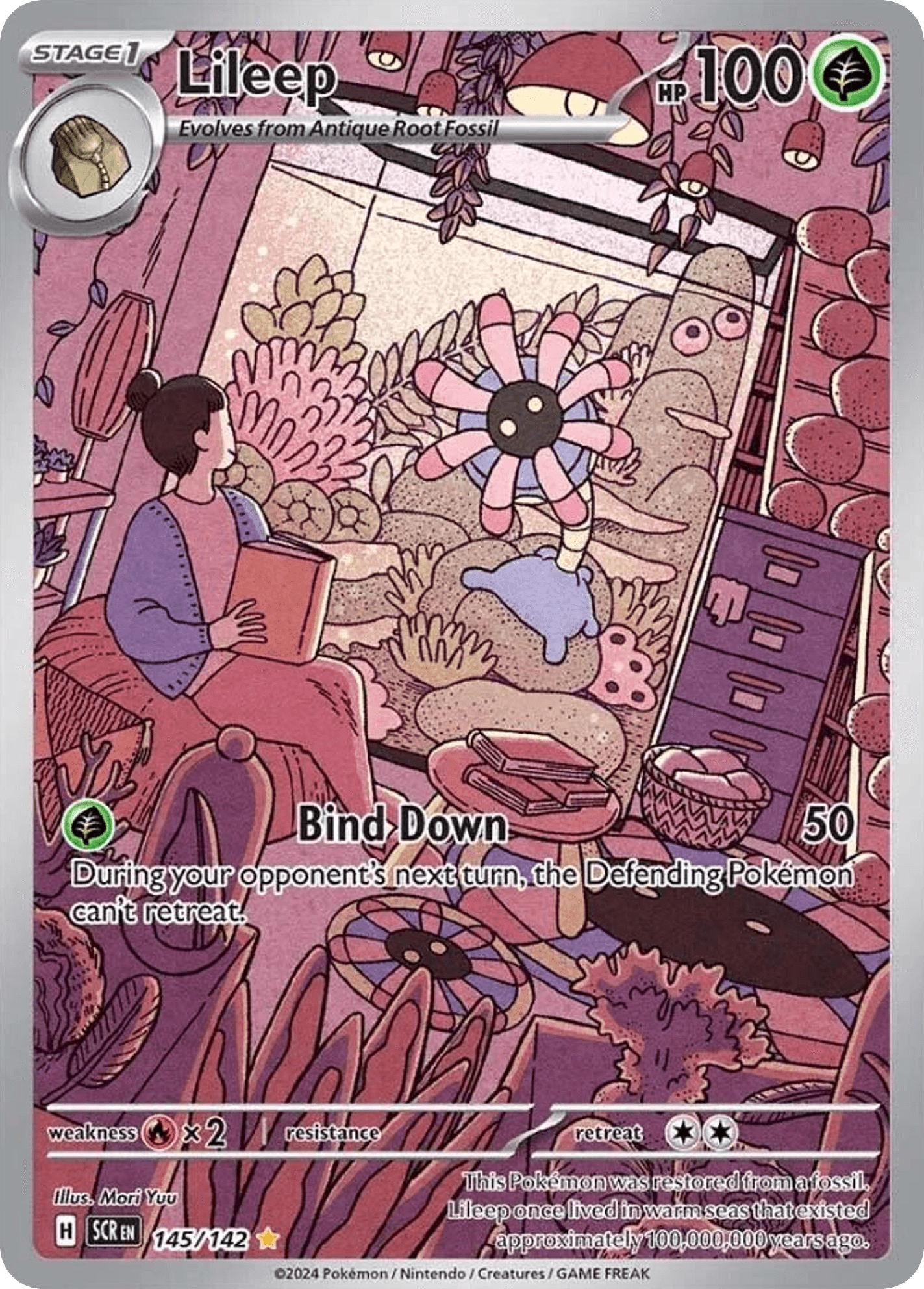 Lileep Pokémon card