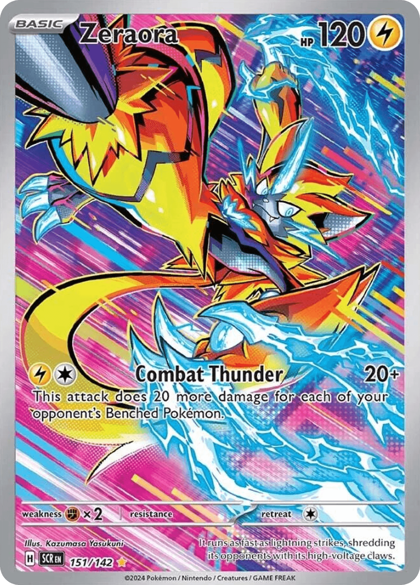 Zeraora Pokémon card