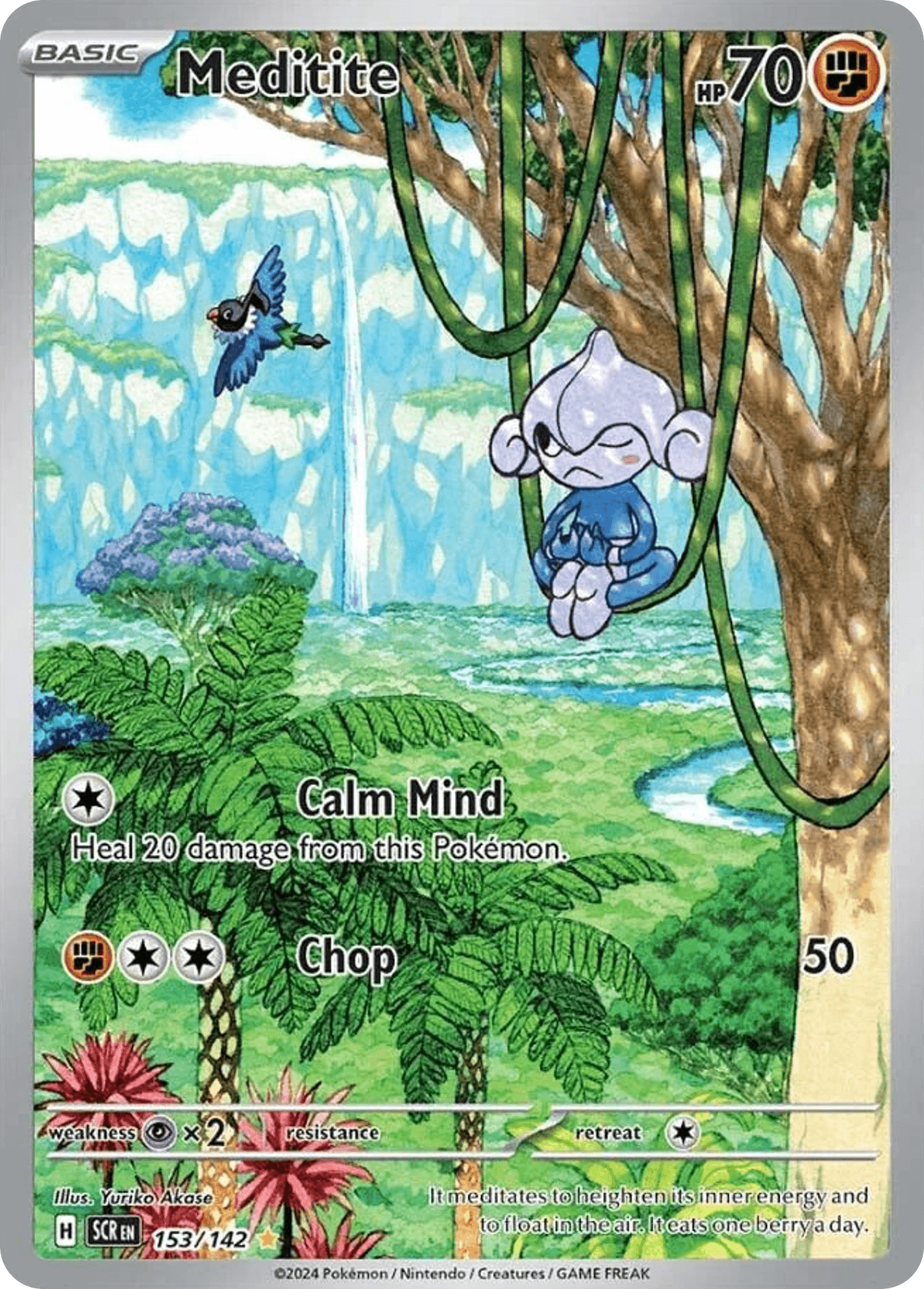 Meditite Pokémon card