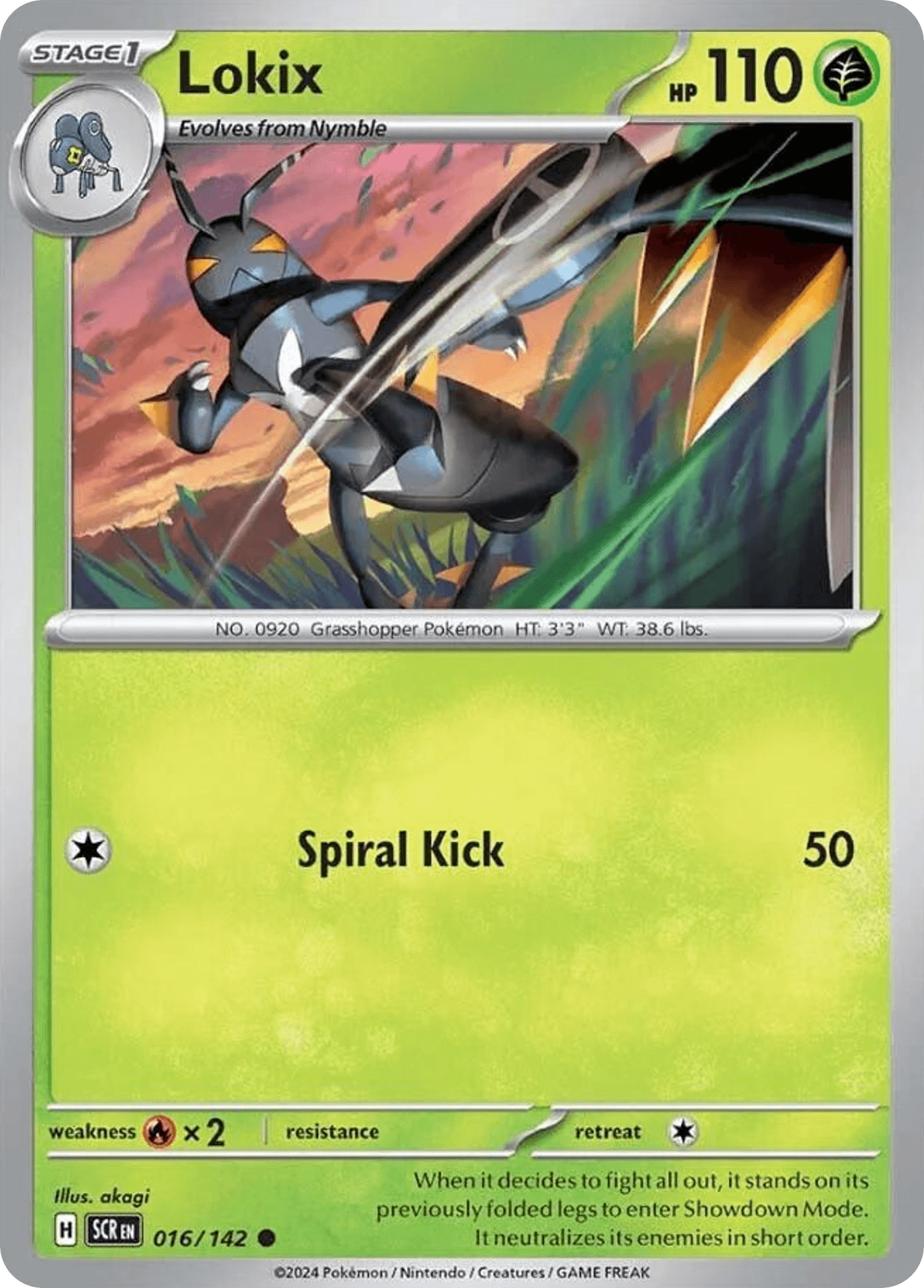 Lokix Pokémon card