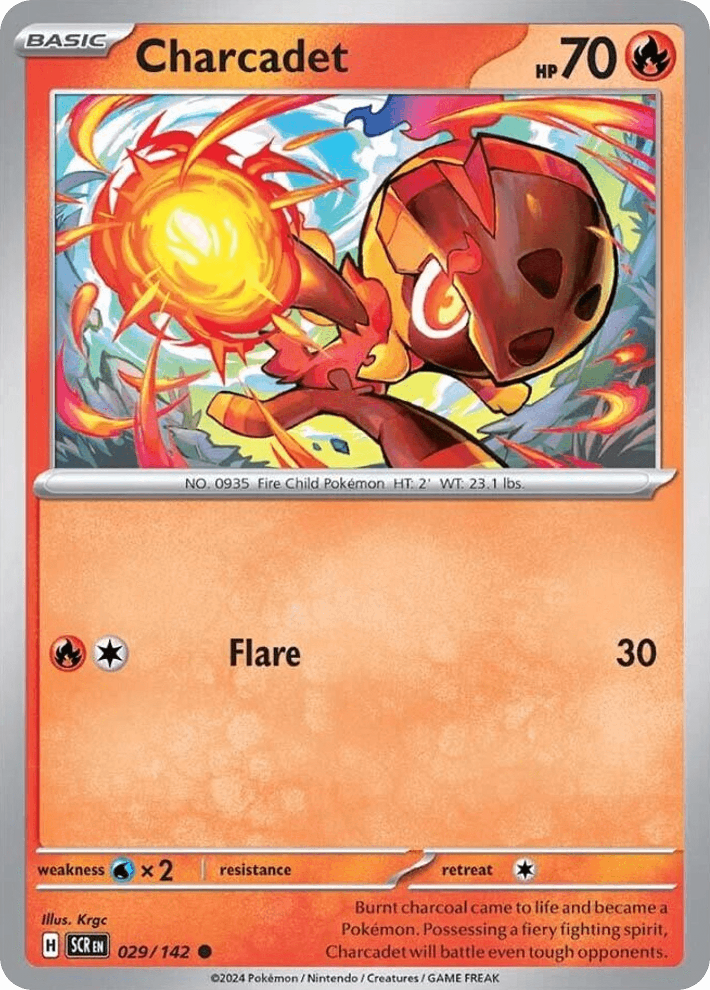 Charcadet Pokémon card