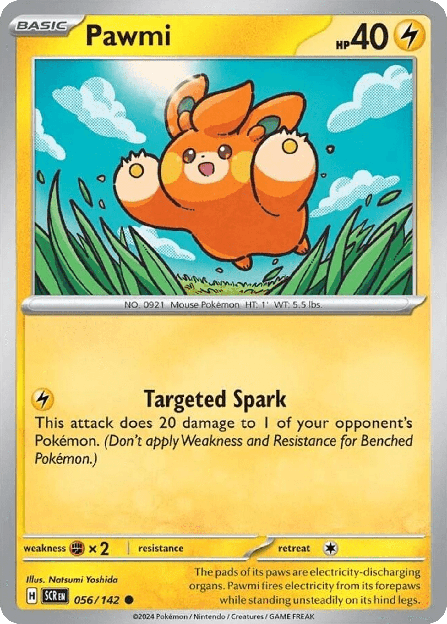 Pawmi Pokémon card