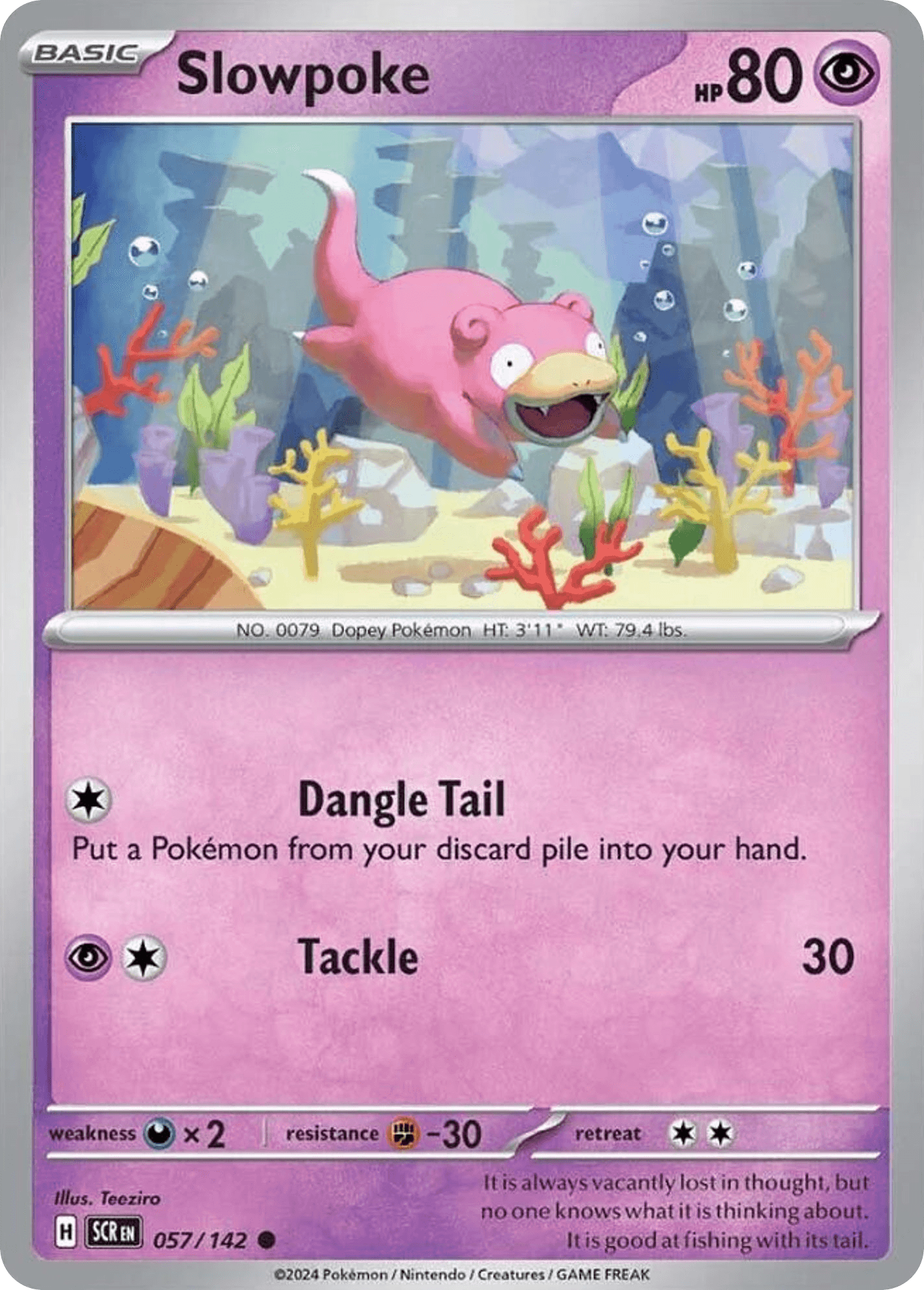 Slowpoke Pokémon card