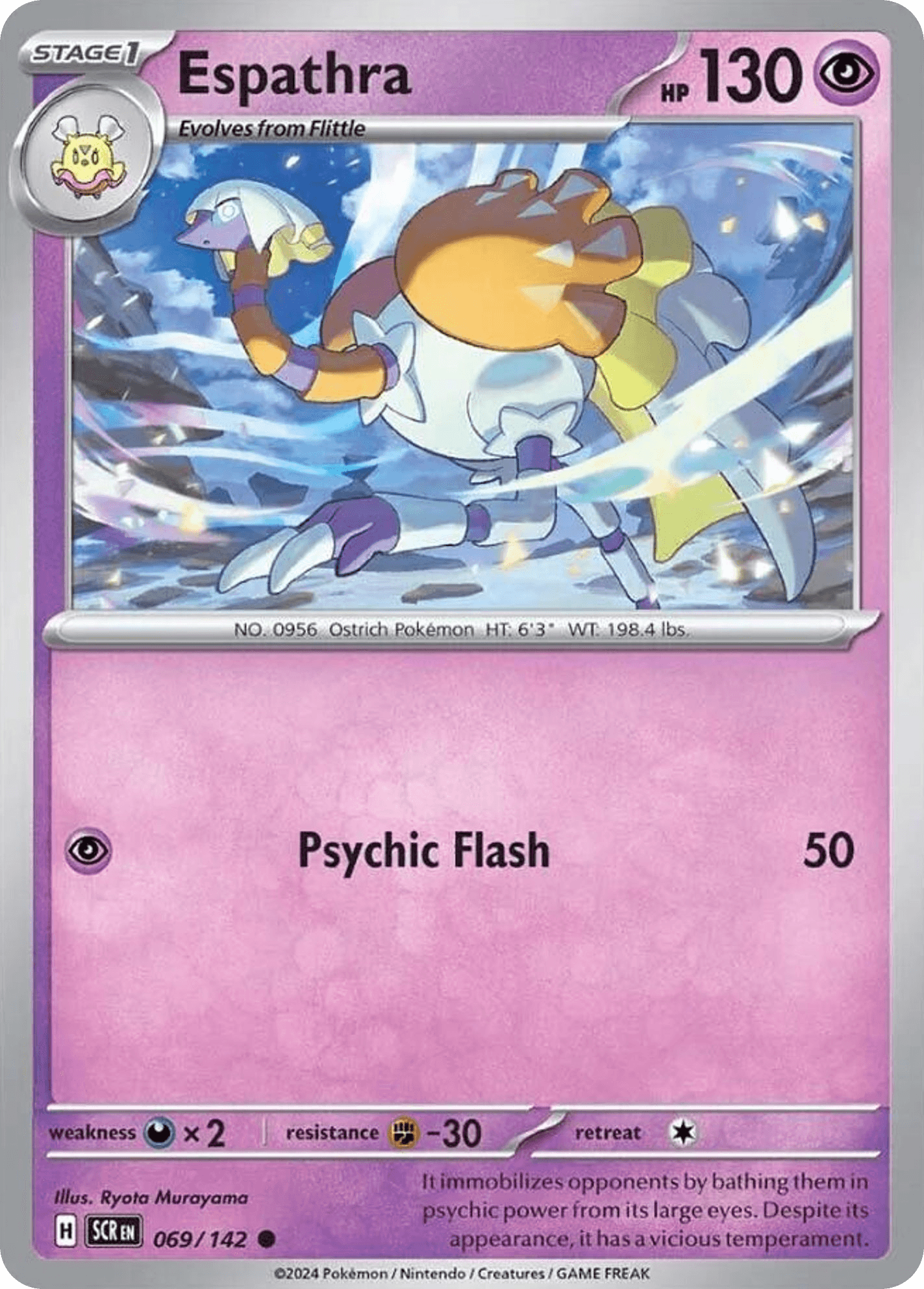 Espathra Pokémon card