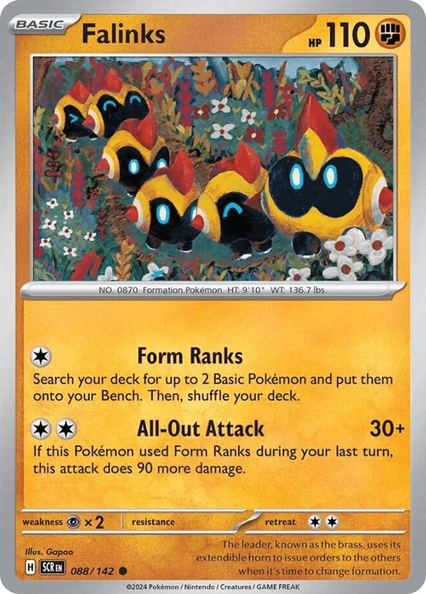 Falinks Pokémon card