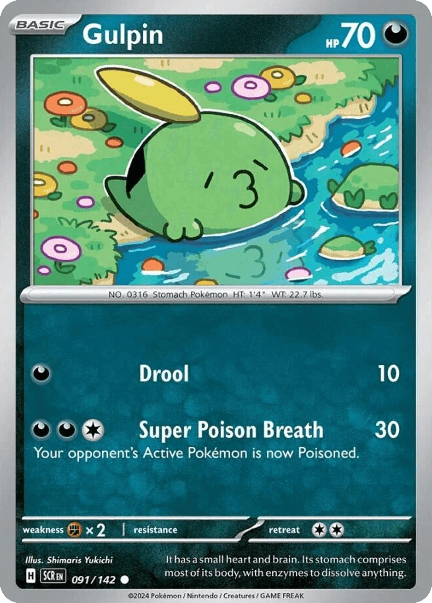 Gulpin Pokémon card